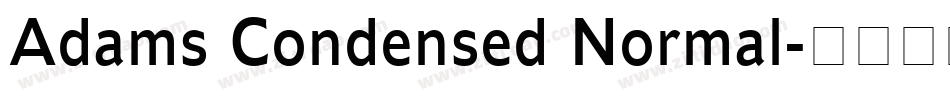 Adams Condensed Normal字体转换